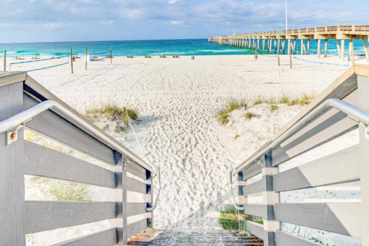 Experience Starlit Nights From Beach Happy'S Balcony Overlooking The Community Pool At Beachwalk Villa Panama City Beach Exterior photo